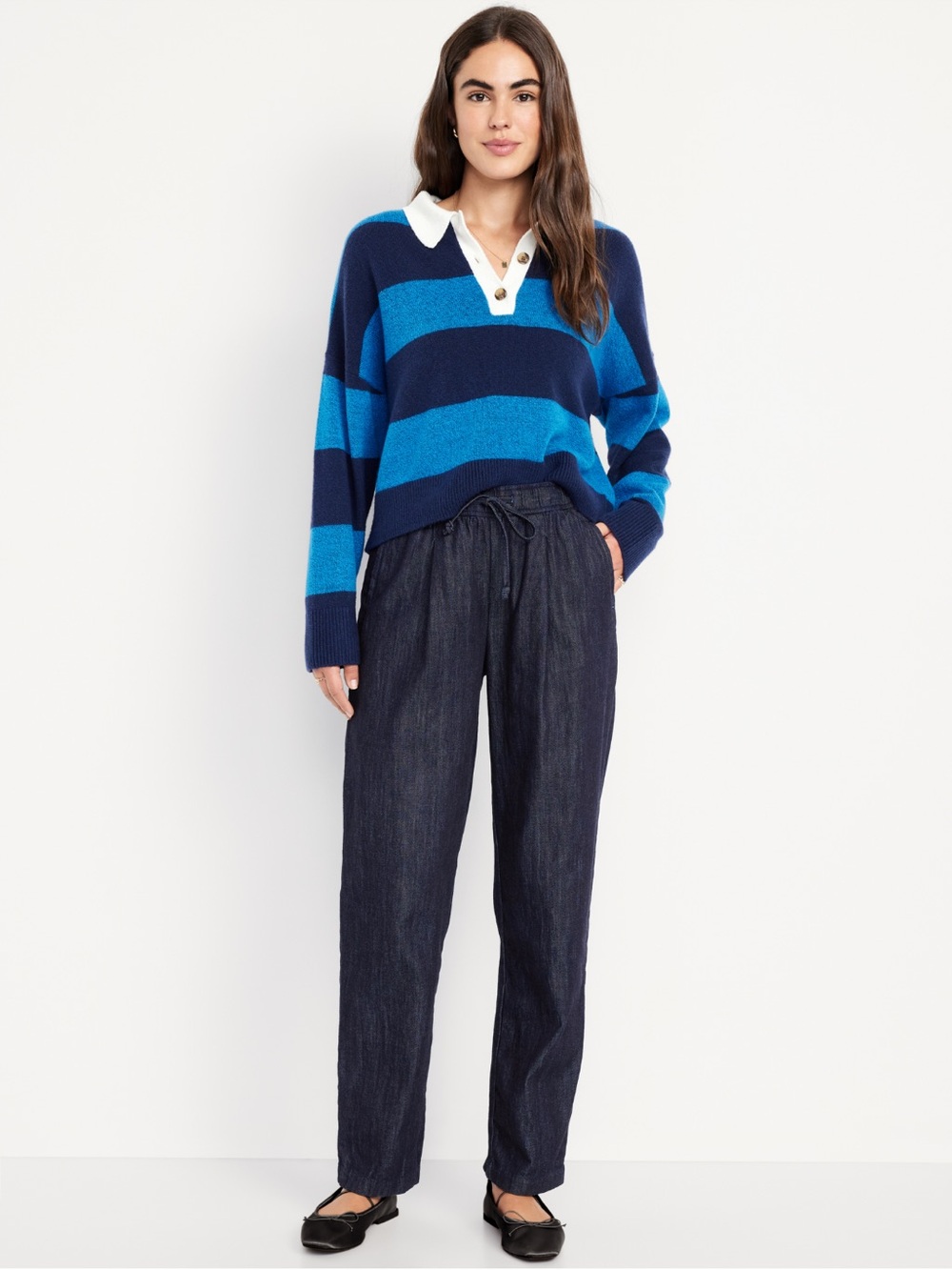 Old Navy High-Waisted Billie Straight Ankle Trouser